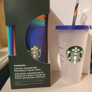 Starbucks full set of color changing plus confetti